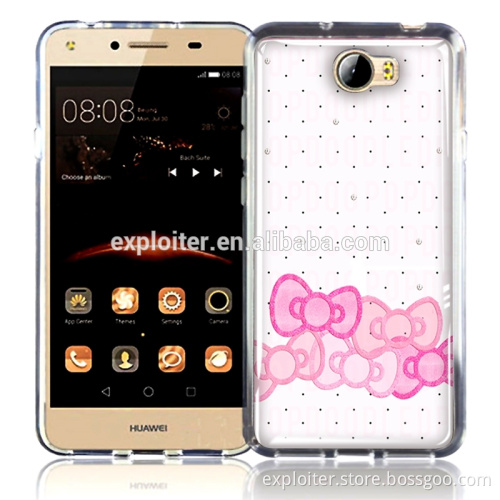 Wholesale ultra-thin gel resin mobile phone cover for huawei y5ii back cover